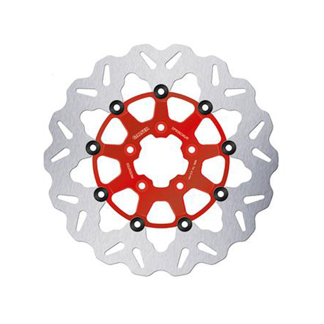 Brake Rotor Wave Floating Red 300X5Mm For Front: 15-24 Softail