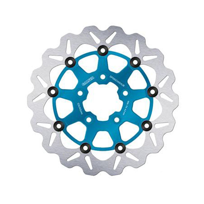 Brake Rotor Wave Floating Blue 330X5 MM