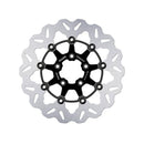 Brake Rotor Wave Floating Black/Contrast 292X5Mm For Front: 00-14 Softail