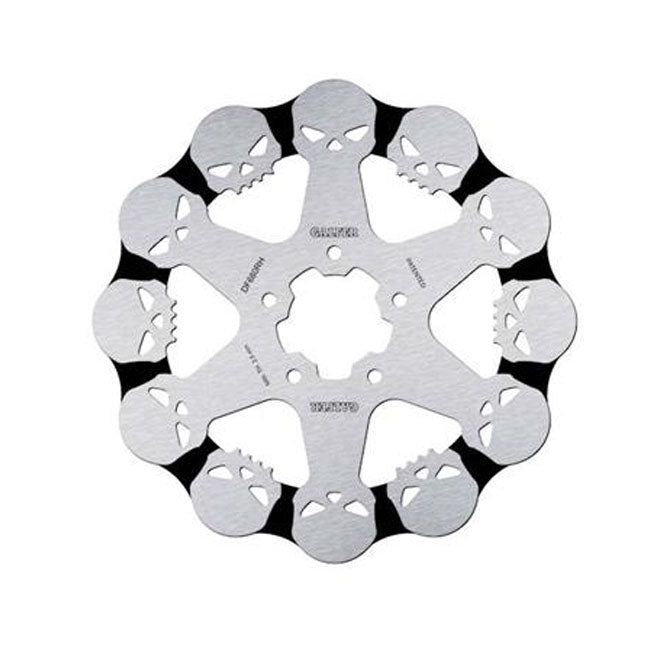 Brake Rotor Wave Skull Design Fixed 292X5Mm For Front: 00-14 Softail