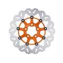 Brake Rotor Wave Floating Orange 292X5Mm For Rear: 00-24 Softail