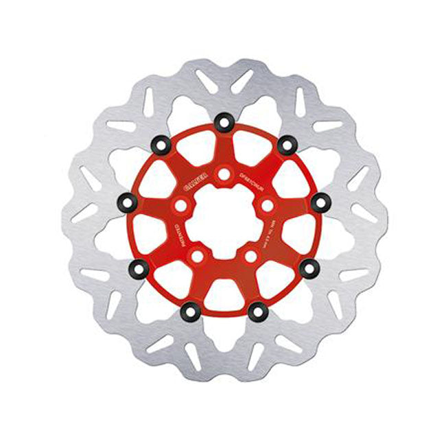 Brake Rotor Wave Floating Red 292X5Mm For Rear: 00-24 Softail