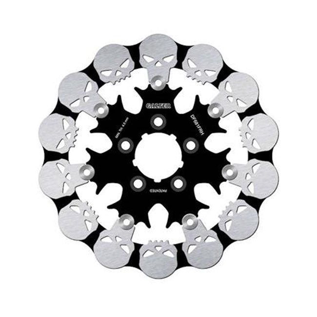 Brake Rotor Wave Skull Design Floating 292X5Mm For Rear: 00-24 Softail