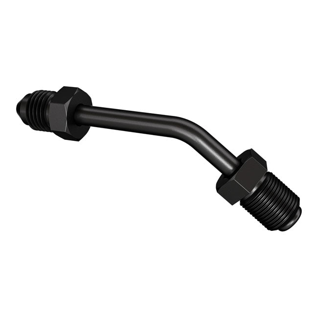 Pipe Fitting 45 Degree Bend Black