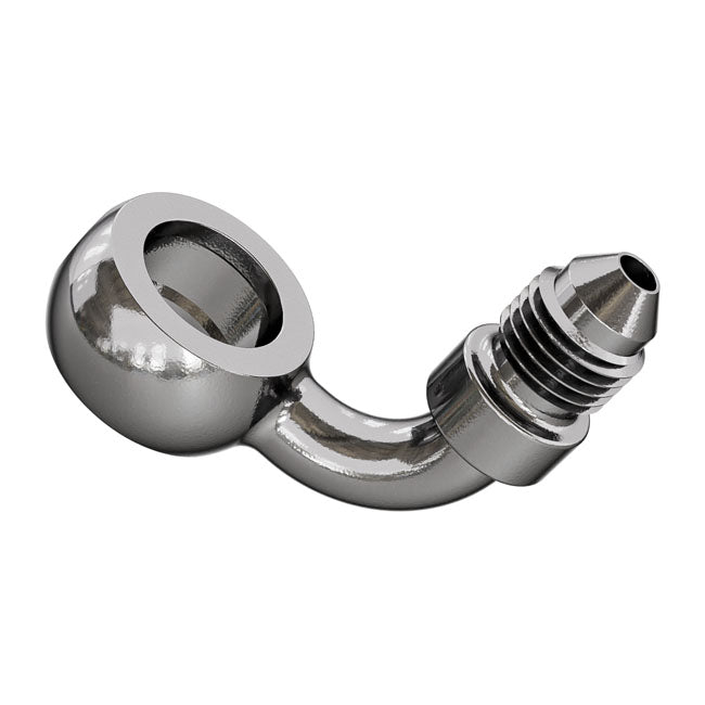 90Ø Banjo Adapter For Use With M12 Bolt High Polished