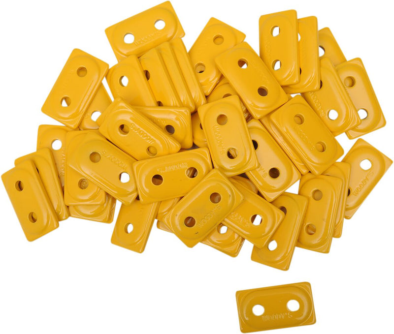 Double Digger Aluminum Support Plates Yellow - 8 MM