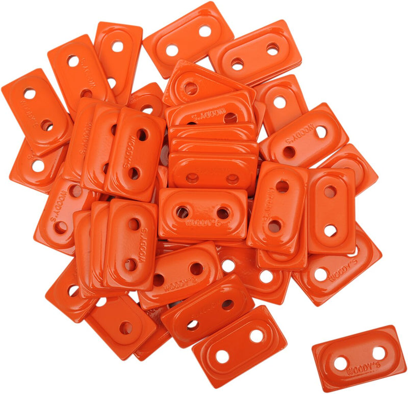 Double Digger Aluminum Support Plates Orange - 8 MM