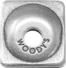 Angled Digger Backing Plates Silver - 8 MM