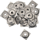 Square Digger Aluminum Support Plates Silver - 7 MM