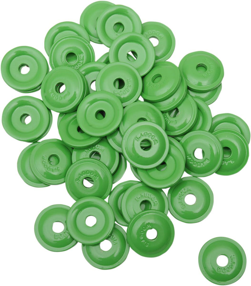 Round Digger Aluminum Support Plates Green - 8 MM