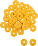 Round Digger Aluminum Support Plates Yellow - 8 MM