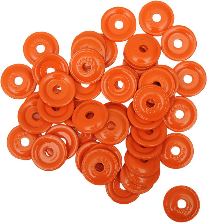 Round Digger Aluminum Support Plates Orange - 8 MM