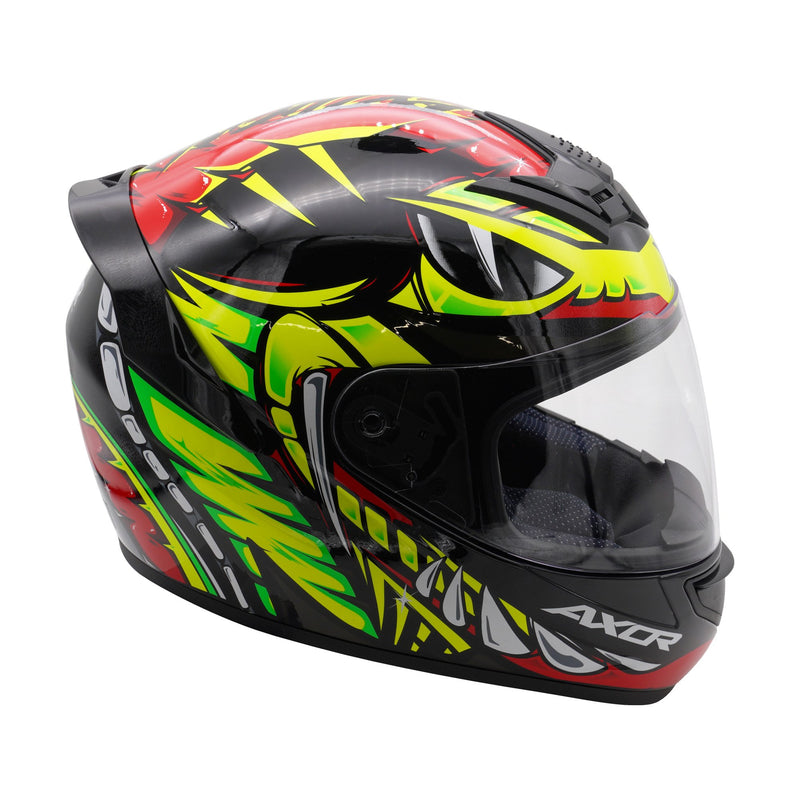 Rage Full Face Helmet Gloss Python / Red / Yellow / Black