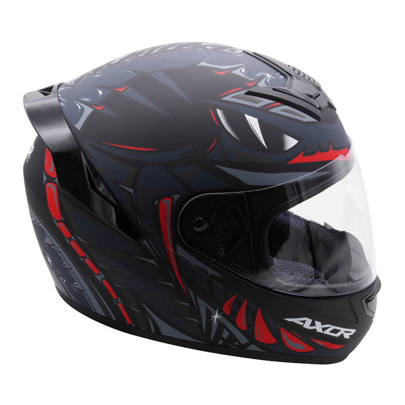 Rage Full Face Helmet Matt Python Black / Grey / Red