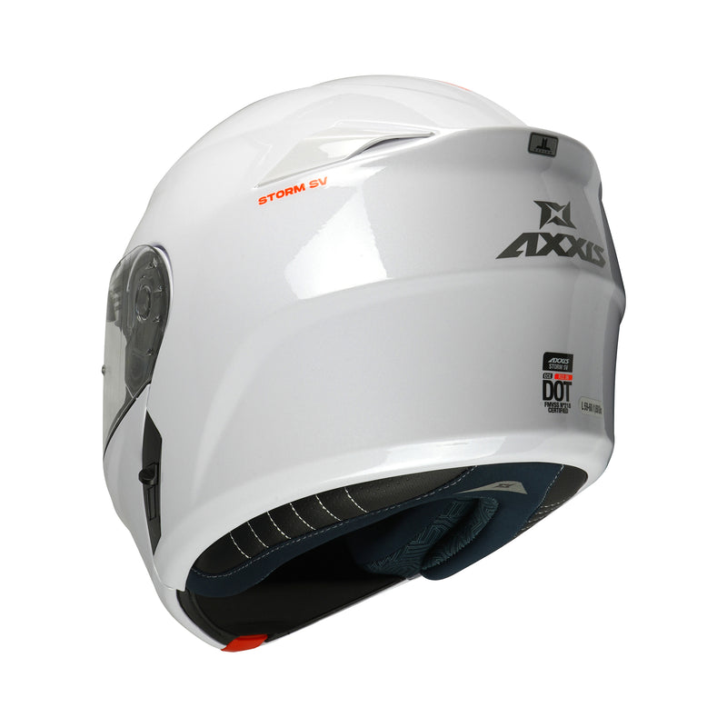 Axxis Storm SV A0 Flip Up Helmet Gloss White