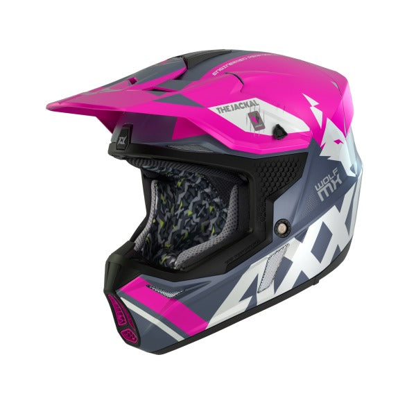 Wolf Jackal C18 Motocross Helmet Matt Pink