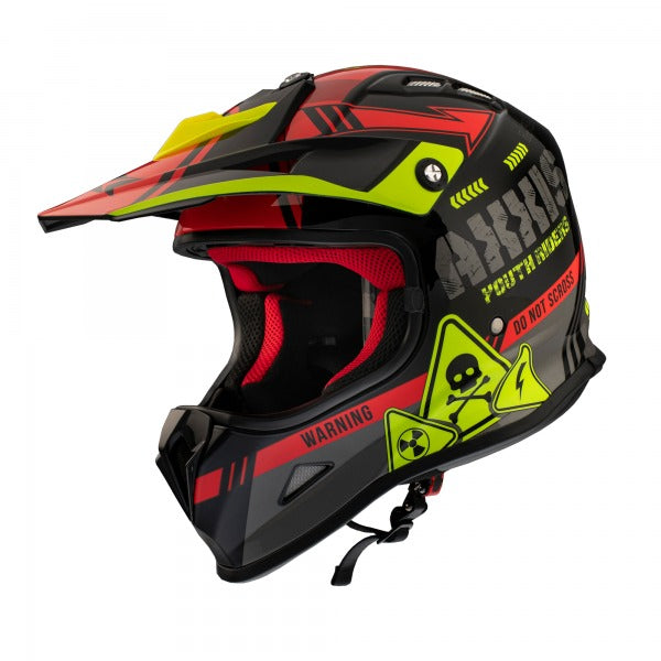 Wolverine B5 MX Kids Motocross Helmet Gloss Red