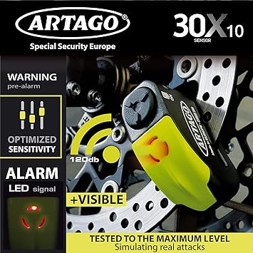 30X Disc Lock With Alarm - 10 MM Pin