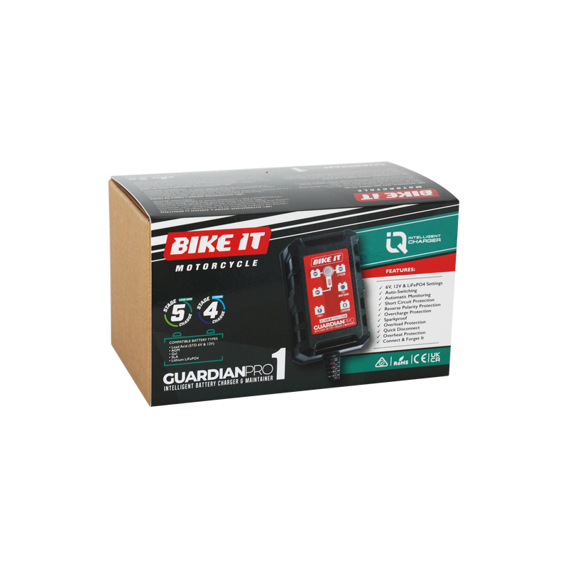 Guardian Pro 1 Intelligent Battery Charger and Maintainer 6/12v 1.5A