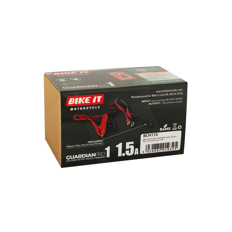 Guardian Pro 1 Intelligent Battery Charger and Maintainer 6/12v 1.5A