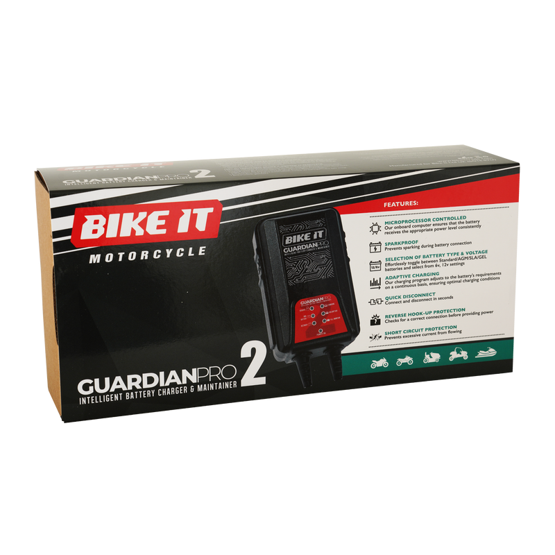 Guardian Pro 2 Intelligent Battery Charger and Maintainer 6/12V 1.25A
