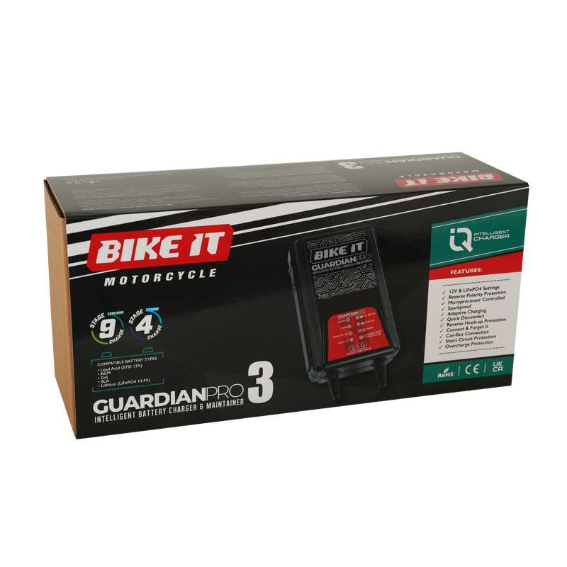 Guardian Pro 3 Intelligent Battery Charger and Maintainer 12/14.4V 3.8A