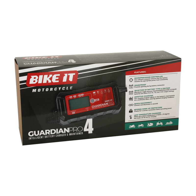 Guardian Pro 4 Intelligent Battery Charger and Maintainer 6/12/14.4V 6A