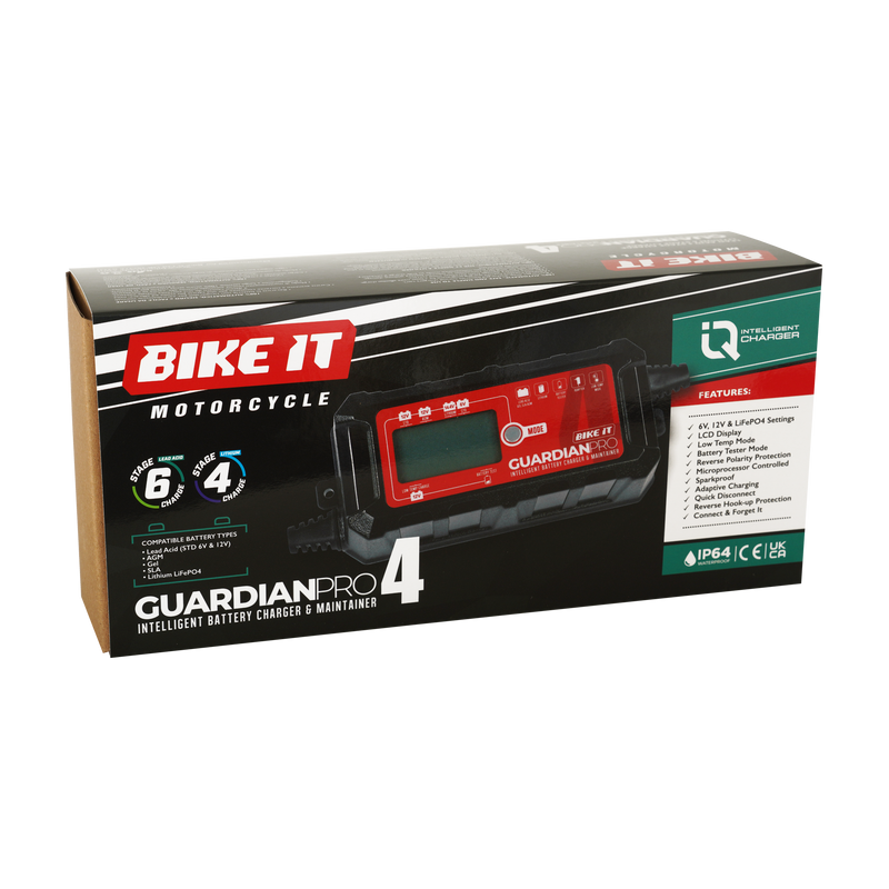 Guardian Pro 4 Intelligent Battery Charger and Maintainer 6/12/14.4V 6A