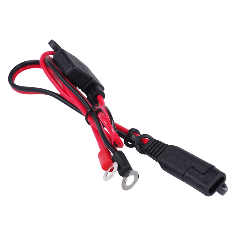 Battery Charger SAE Connector Lead With Ring Terminal Attachment