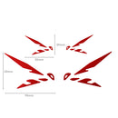 Pyramid Decals Red For Honda Hornet Logo Set Of 4