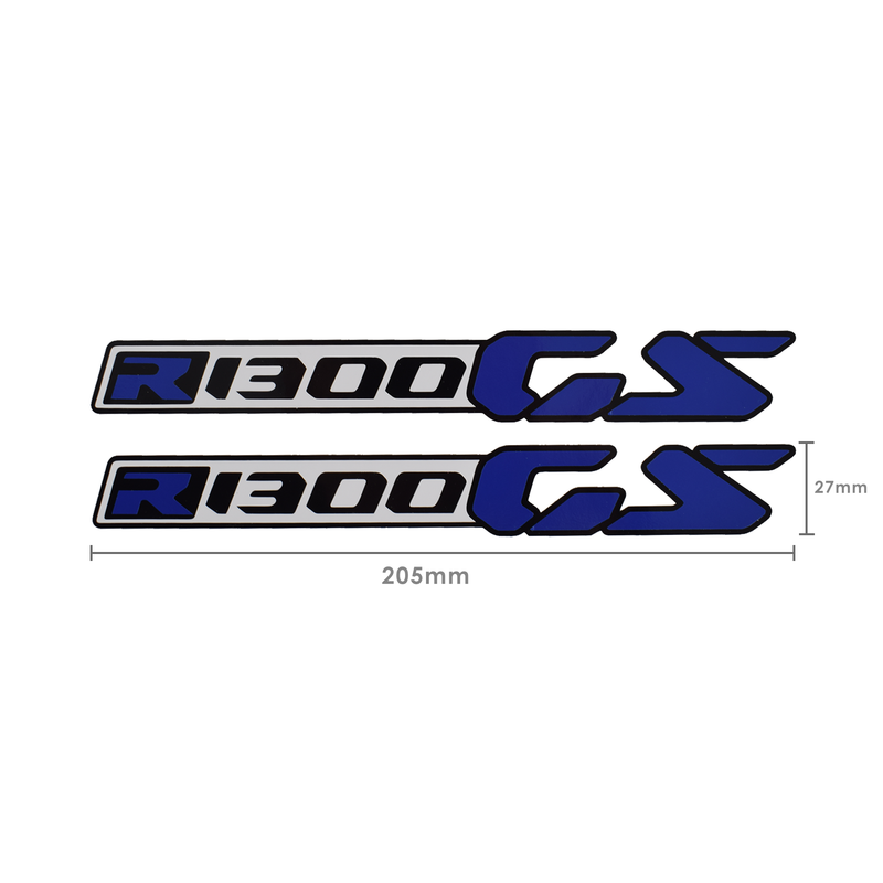 Pyramid Decals For BMW R1300GS Logo Blue - Set Of 2