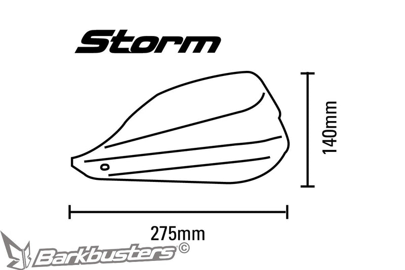 Storm Plastic Guards Only White For Fits Backbones