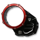 Clear Cover Oil Bath Clutch Red / Silver For Ducati Sport Classic /GT1000 2007-2010 CA501