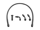 Ebony Stainless Steel Universal Brake Line All Black Vinyl - 21 Inch