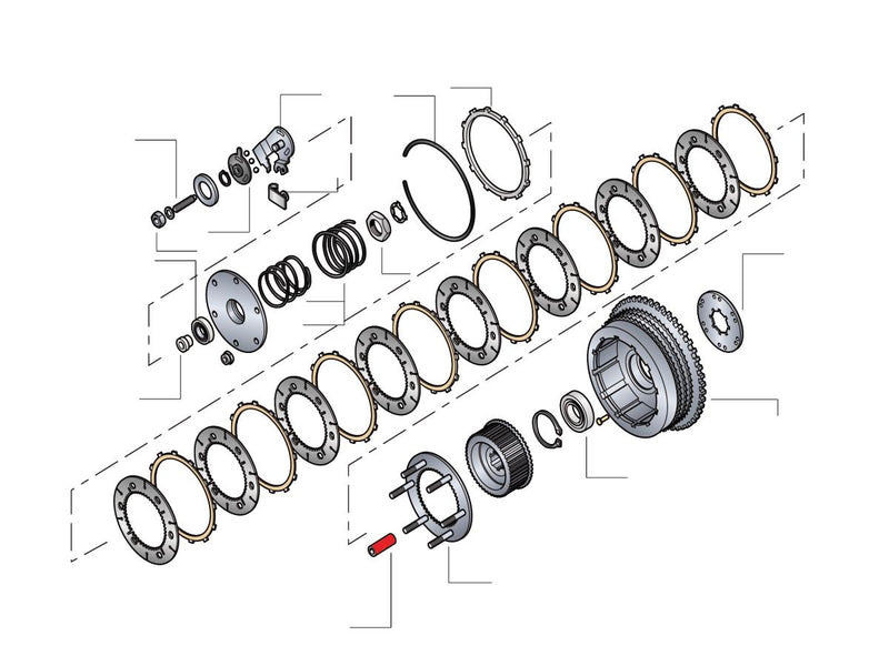 Clutch Stud Spacers Clutch Stud Spacer For 74-84 Sportster 070304