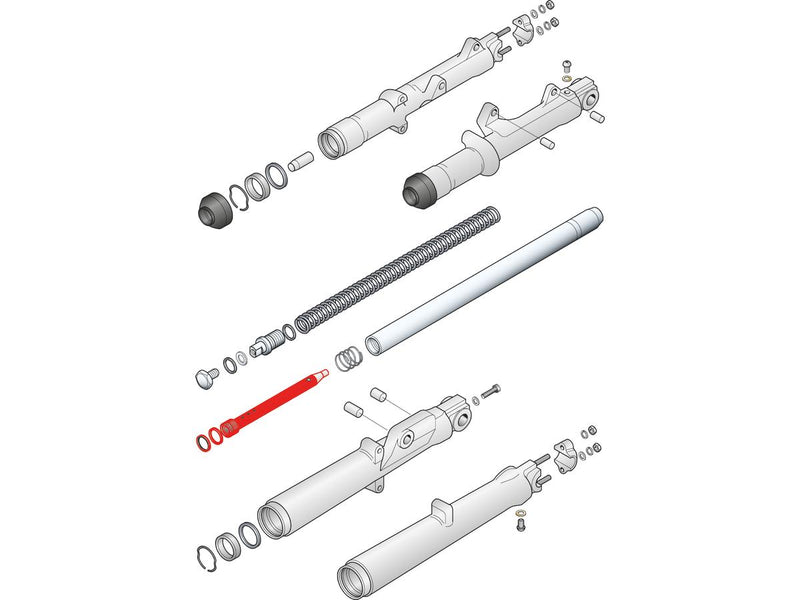 Fork Damper Tube Damper Tube Assembly