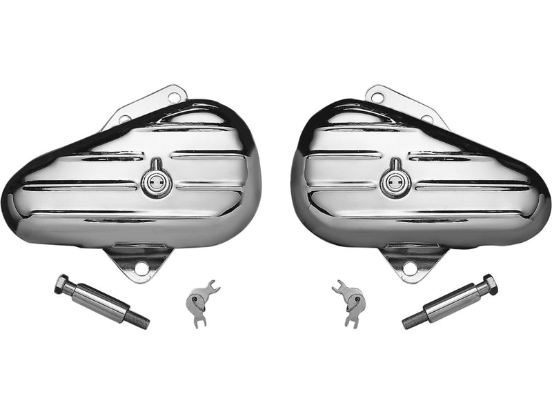 Teardrop Softail Left Side Tool Box With Tumbler Lock Chrome