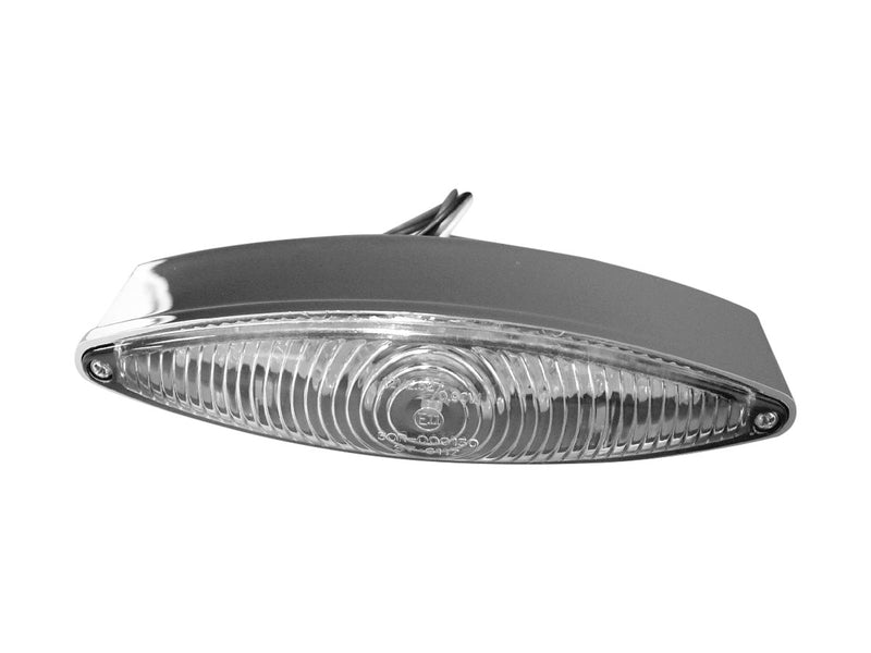 Wide Cateye LED Rucklicht Chrome Clear LED