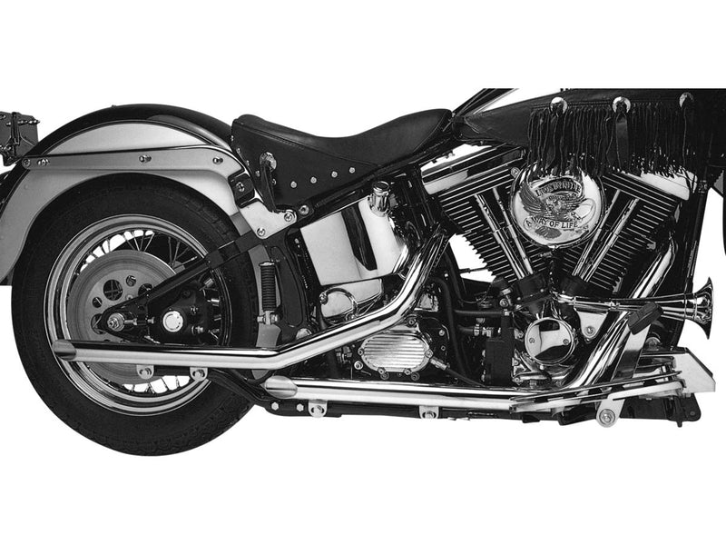 Staggered Slash Cut Drag Pipes Slash Cut Chrome - 1.75 Inch
