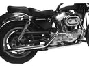 Staggered Slash Cut Drag Pipes Slash Cut Chrome For 86-03 Sportster - 1.75 Inch