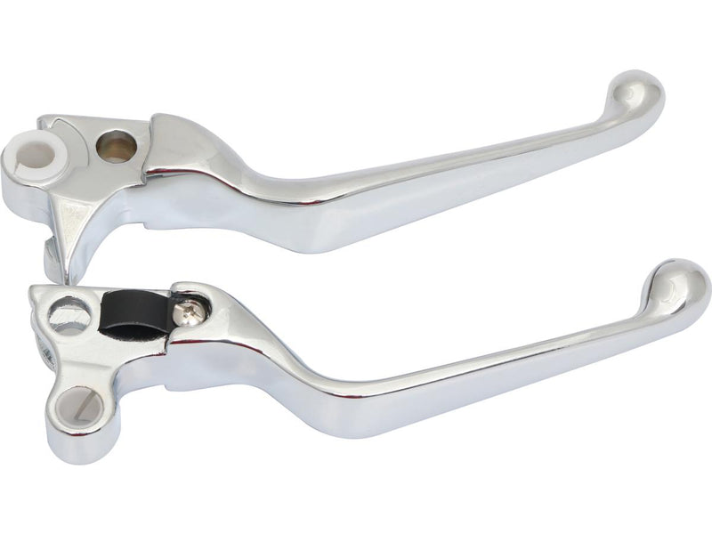 Wide Blade Hand Control Replacement Lever Chrome Brake Side For 82-95 Sportster