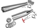 External Disc Series Megaphone Slip-On Muffler 2" Inlet Stainless Steel Polished - 4 Inch