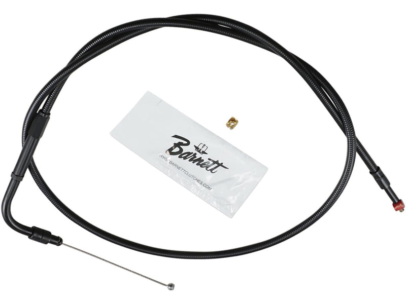 Stealth Series Throttle Cable 45 Degree Black Vinyl All Black 32 Inch For 76-87 Sportster