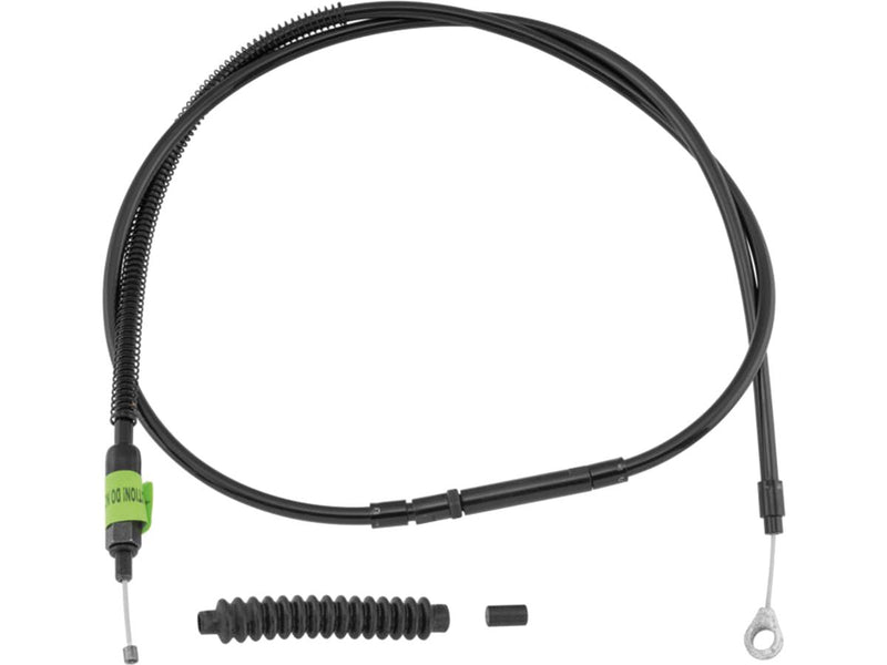 Stealth Series Clutch Cable Standard Black Vinyl All Black 61.8 Inch For 87-99 Softail