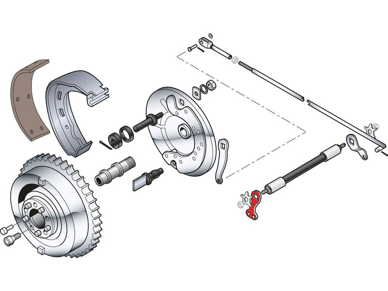 Brake Shaft Lever Right