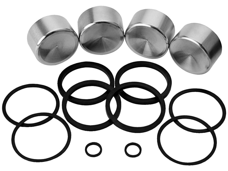 Front / Rear Brake Caliper Piston & Seals Rebuilt Kit For 00-03 Sportster