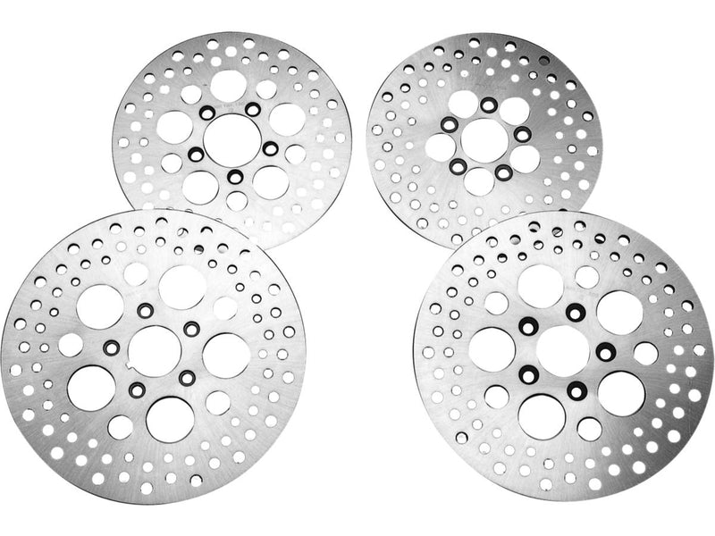 Stainless Steel Rear Brake Rotor Satin For 92-99 Sportster - 11.5 Inch