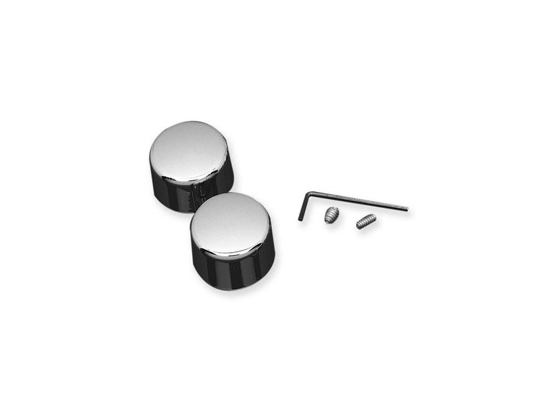 Rear Axle Cover Hex: 1-1/4". Round: 1-1/8" Chrome