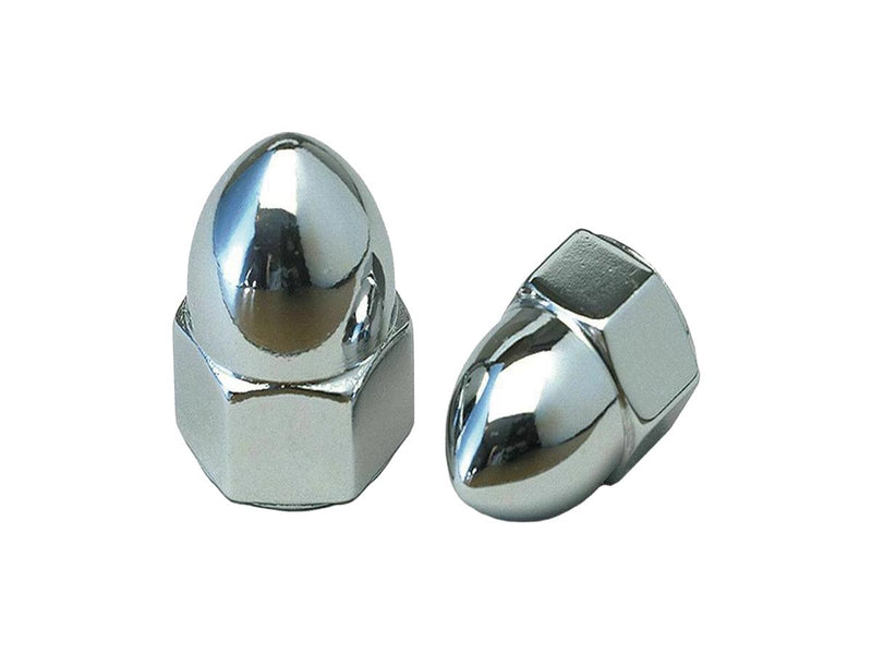 Acorn Nut Pack Chrome 1/2 Inch-13 UNC