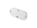 Flat Inspection Cover Without Countersunk Holes Chrome